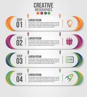 Infographic modern timeline design vector template for business