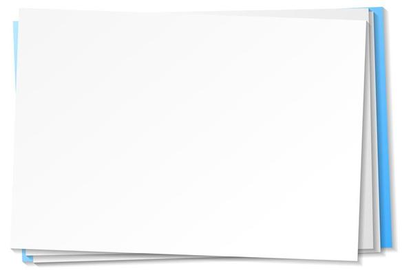 Empty paper blank sample design white template sheet background Stock Photo  - Alamy