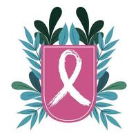 breast cancer awareness month, pink ribbon motivation vector