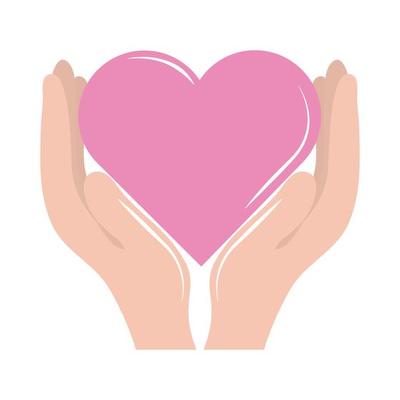 breast cancer awareness month, female chest pink bra and heart, healthcare  concept flat icon style 1859663 Vector Art at Vecteezy