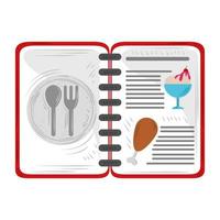 fast delivery service restaurant menu vector