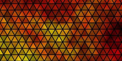 Light Orange vector backdrop with lines, triangles.