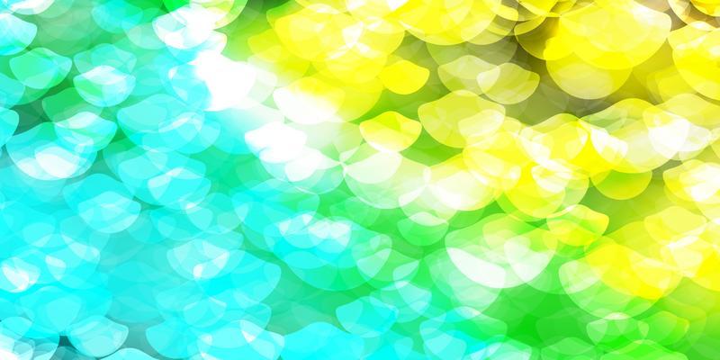 Light Blue, Green vector background with spots.