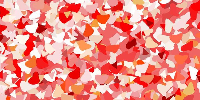 Light red vector backdrop with chaotic shapes