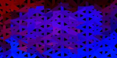 Dark blue, red vector gradient polygon layout.