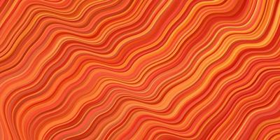 Light Orange vector pattern with wry lines.