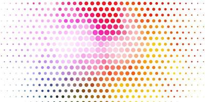 Light Multicolor vector background with spots.