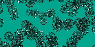 Light Green vector backdrop with xmas snowflakes.