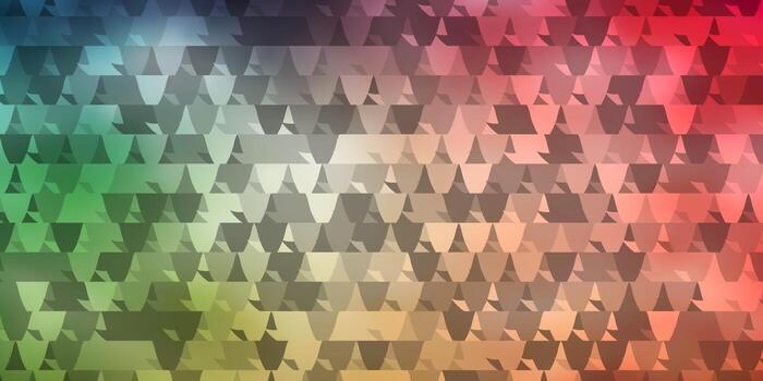 Light Green, Red vector layout with lines, triangles.