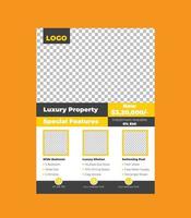 Real Estate Flyer Template Design vector