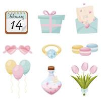 Valentines day set. Vector