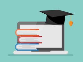 online education concept vector illustration