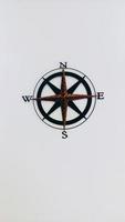 Brass compass decor photo