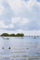 The Dominican Republic, 2020 - People enjoying a day in the sea photo