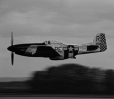 Pardubice, Czech Republic, 2020 - Black and white of a plane photo