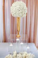 White flower centerpiece photo