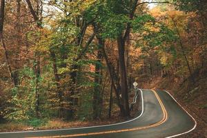 Road through a countryside photo