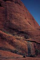 Rock formation under a blue sky photo