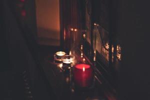 Candles in jars photo