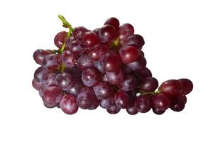 uvas rojas sobre un fondo blanco foto