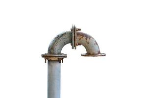 Water pipe isolated on a white background photo