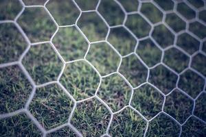 Detail of football nets background, soccer football