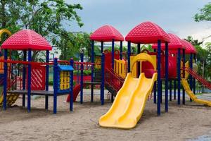 Outdoor playground in a park photo