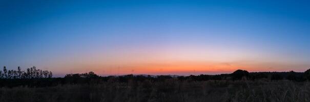 Landscape at sunrise photo