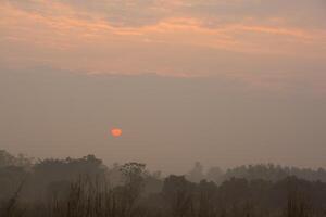 Landscape at Thailand at sunrise photo