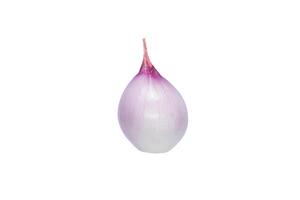 Allium ascalonicum on white background photo