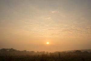 Landscape in Thailand at sunrise photo