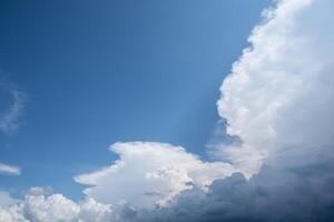A large cloud is seen in the sky photo