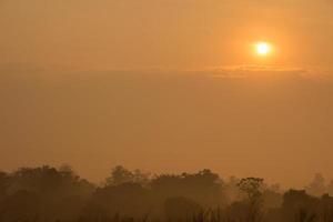 The sky at sunrise photo