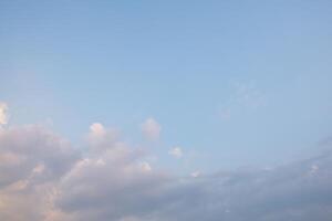 Clouds in the sky at sunset photo