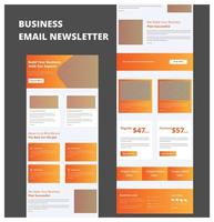 Multipurpose Business Newsletter Template vector