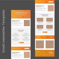 Multipurpose Business B2B E-newsletter Email Template vector