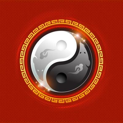 Rats as a yin-yang symbol