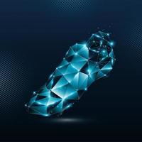 Abstract cleats particles background vector