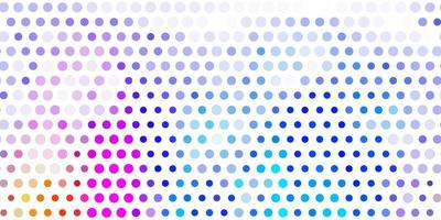 Light multicolor vector background with bubbles.