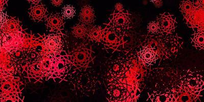 Light Pink, Red vector texture with memphis shapes.