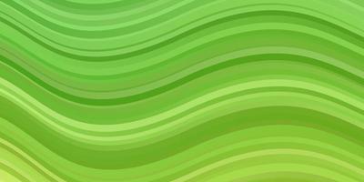 Light Green vector template with curved lines.