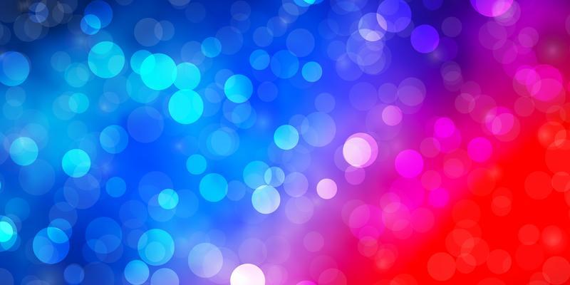 Light Blue, Red vector texture with circles.