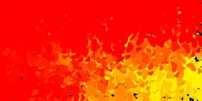 Light red, yellow vector template with abstract forms.