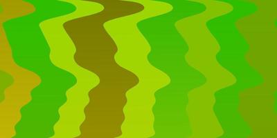 Light Green, Yellow vector backdrop with curves.