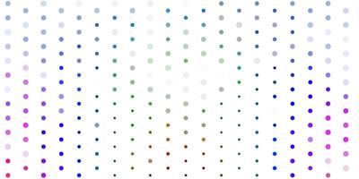 Light multicolor vector template with circles.