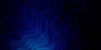 Dark BLUE vector background with bent lines
