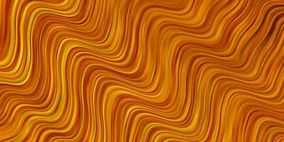 Light Green, Yellow vector background with curved lines.