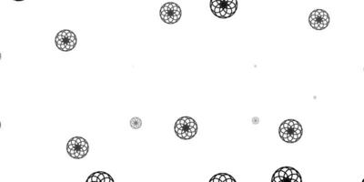 Light Gray vector background with bubbles.