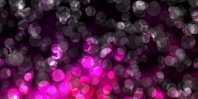 Dark Pink vector layout with circle shapes.