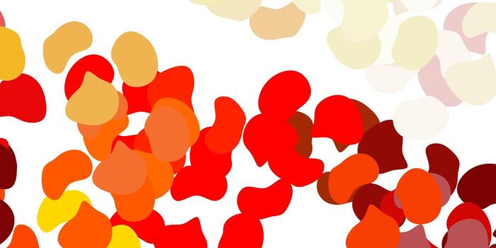 Light orange vector template with abstract forms.